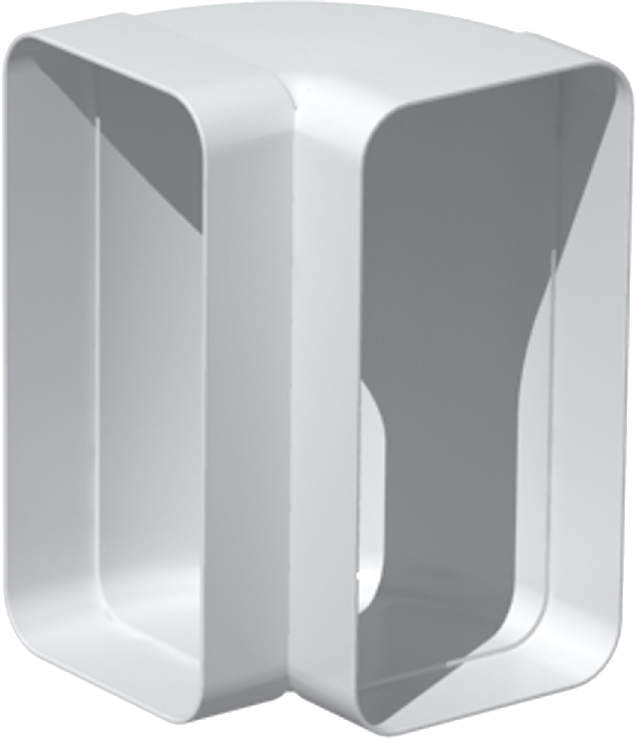 S&P - Coude 90° vertical PVC rigide, rectangulaire 55 x 110 mm, gamme TUBPLA