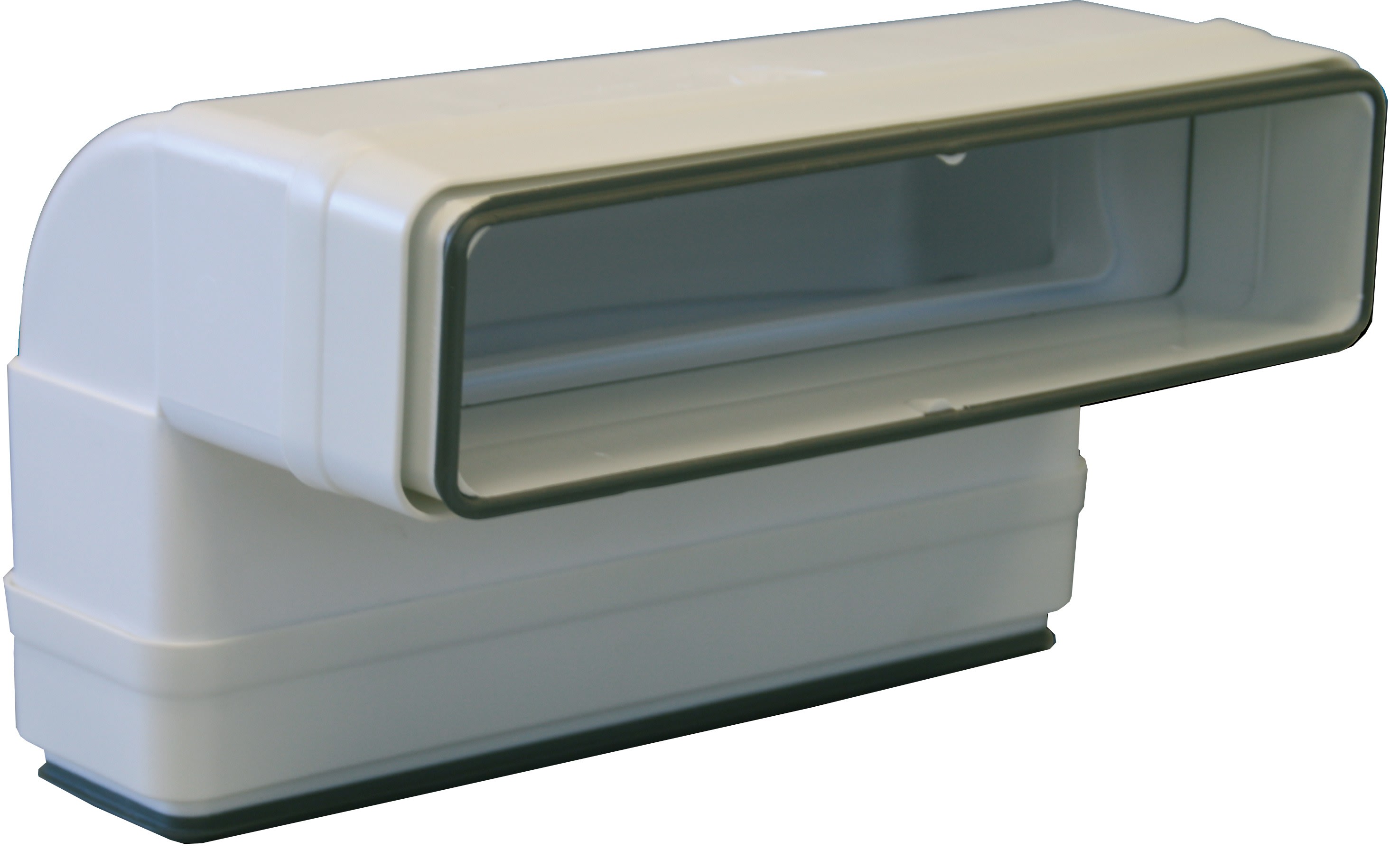 S&P - Coude 90° vertical PVC rigide à joints, rect 40 x 110 mm, gamme TUBPLA