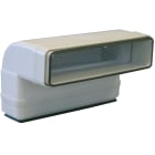 S&P - Coude 90° vertical PVC rigide à joints, rect 55 x 220 mm, gamme TUBPLA