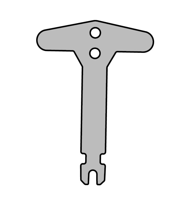 S&P - Clé de réarmement pour volet KAMOUFLAGE