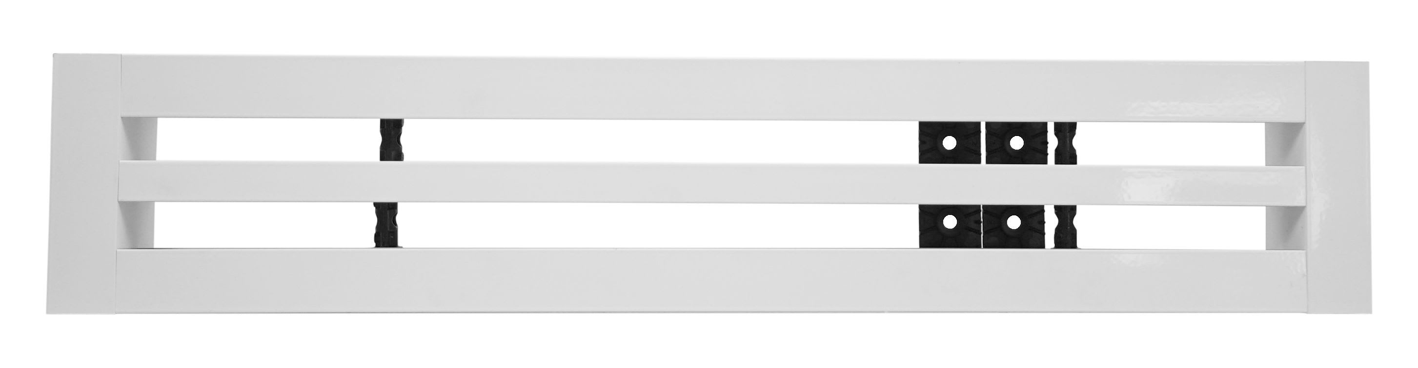 S&P - Diffuseur linéaire à 2 fentes réglables, plenum isolé, blanc, longueur 800 mm