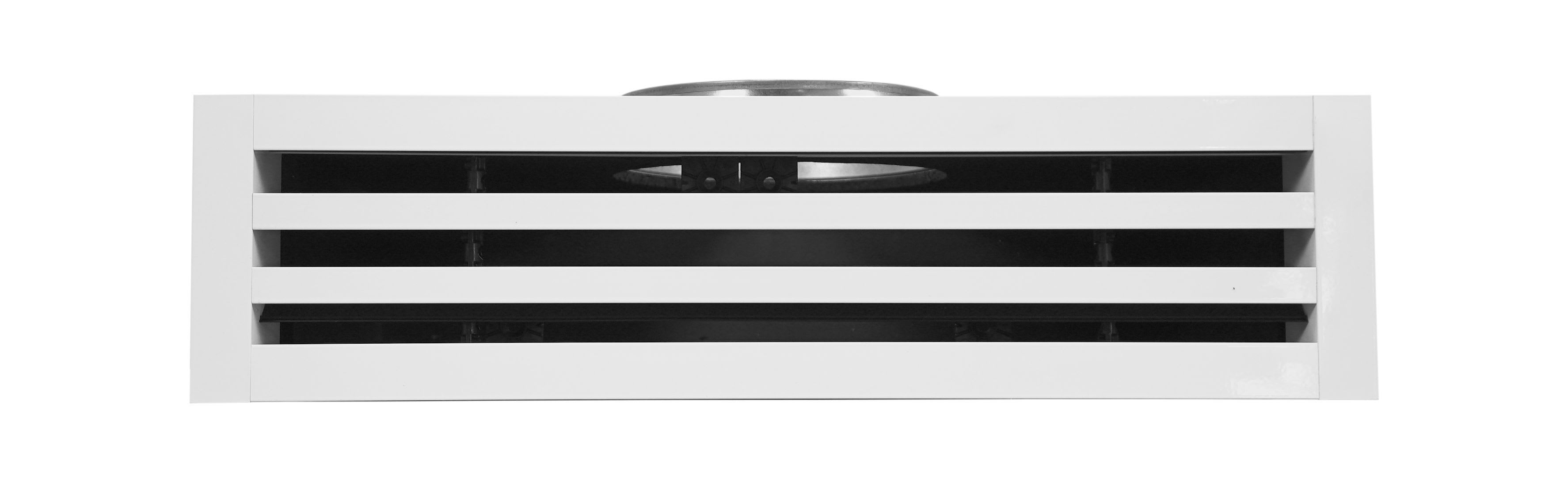 S&P - Diffuseur linéaire à 3 fentes réglables, plenum isolé, blanc, longueur 1135 mm