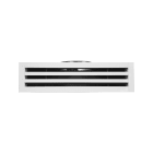 S&P - Diffuseur linéaire à 3 fentes réglables, plenum isolé, blanc, longueur 1135 mm