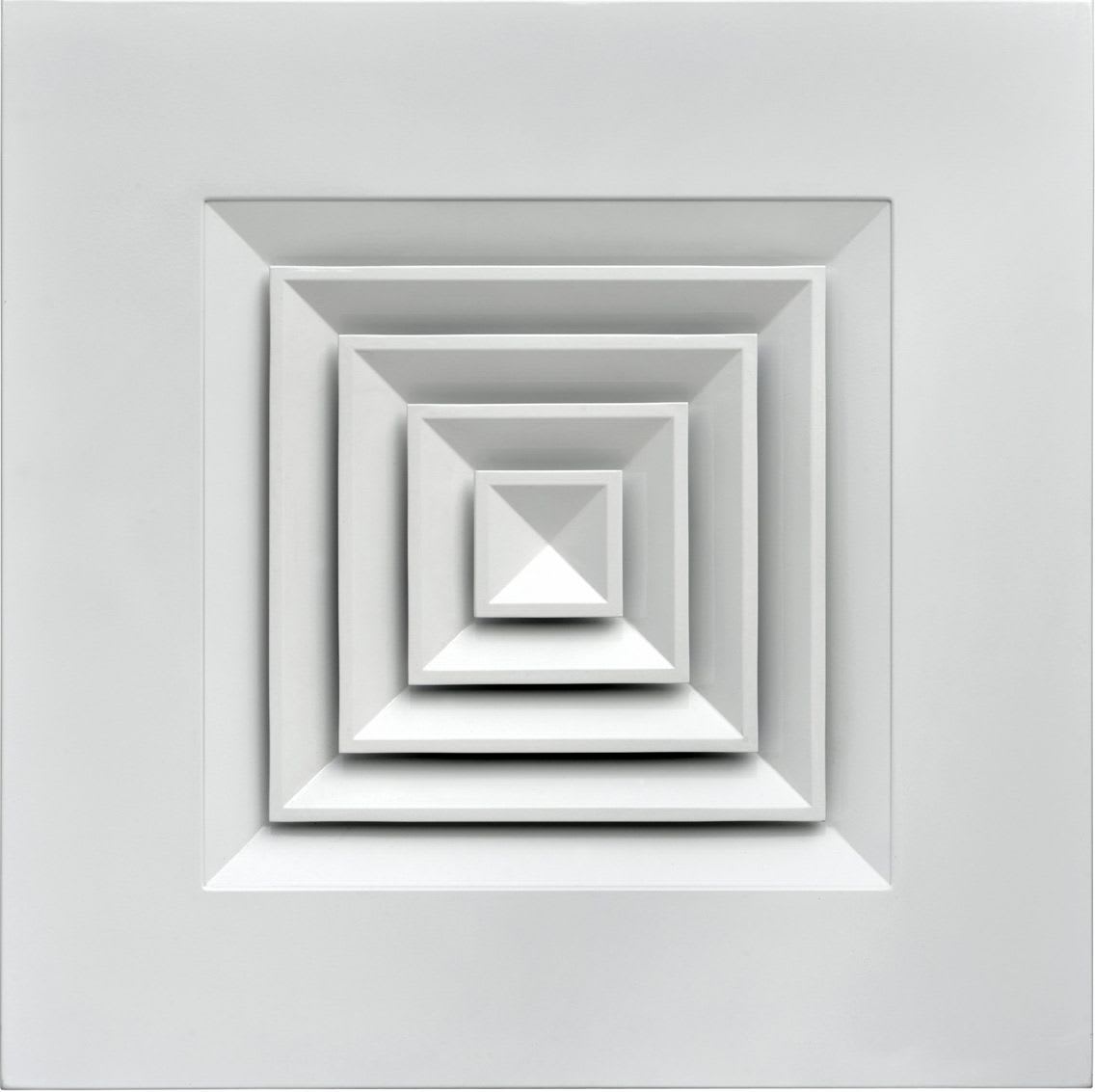 S&P - Diffuseur plafonnier multi-directionnel, blanc, débits 155 à 400 m3/h, D150 mm