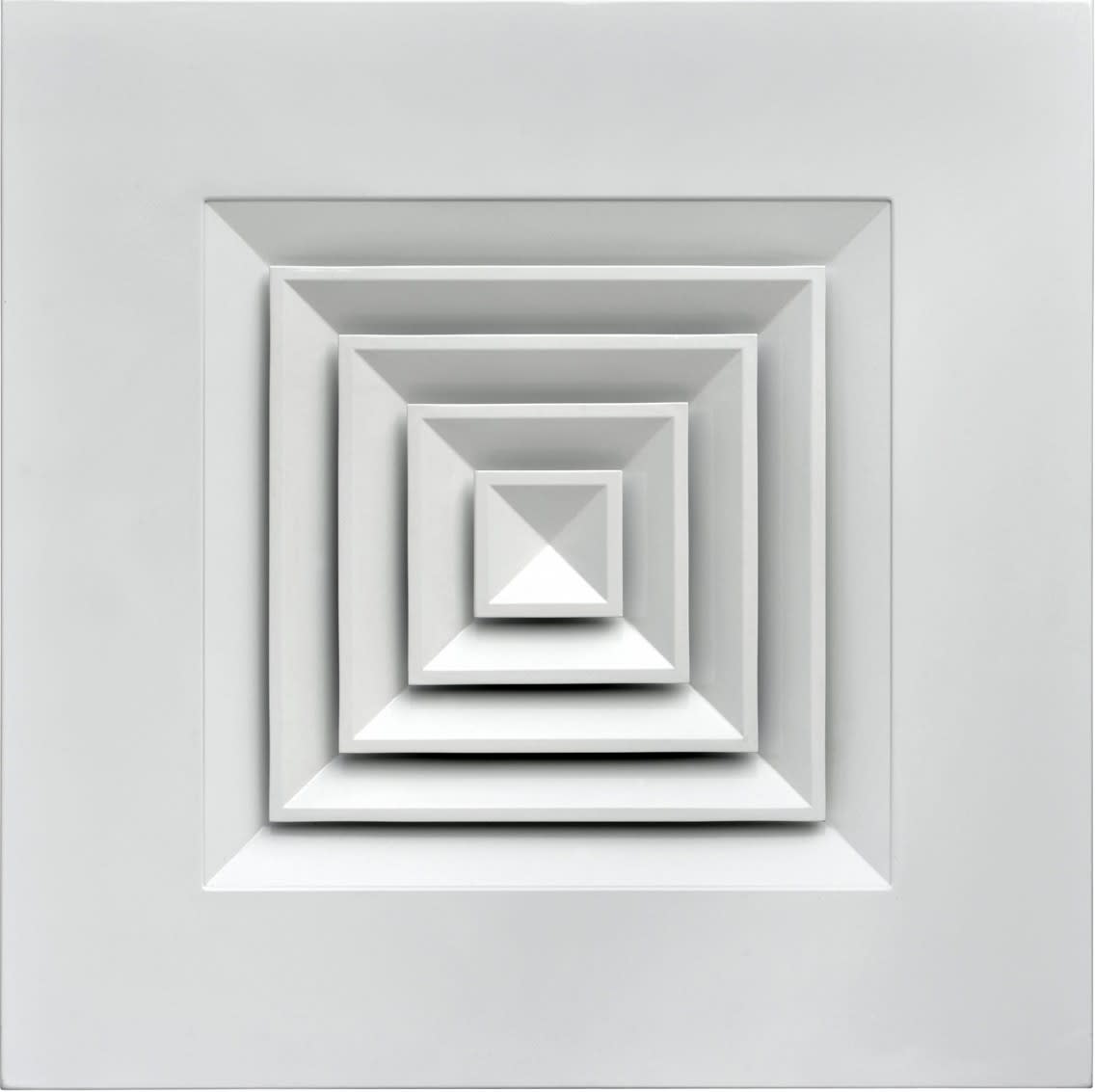 S&P - Diffuseur plafonnier multi-directionnel, blanc, débits 155 à 400 m3/h, D150 mm