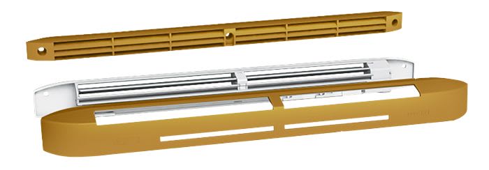 S&P - Entrée d'air hygroréglable, 6/45 m3/h, RAL 1011, réservation 354x12 mm