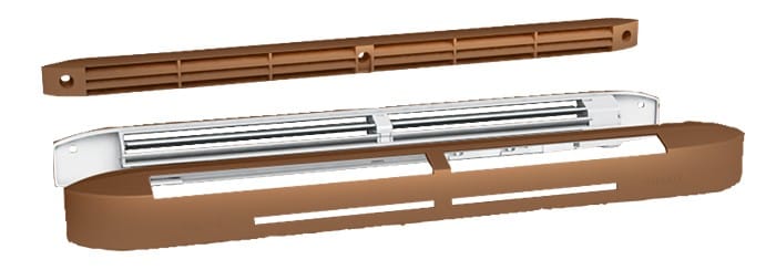 S&P - Entrée d'air hygroréglable, 6/45 m3/h, RAL 8003, réservation 354x12 mm