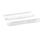 S&P - Entrée d'air hygroréglable acoustique, 5/45 m3/h, RAL 8019, réservation 354x12mm