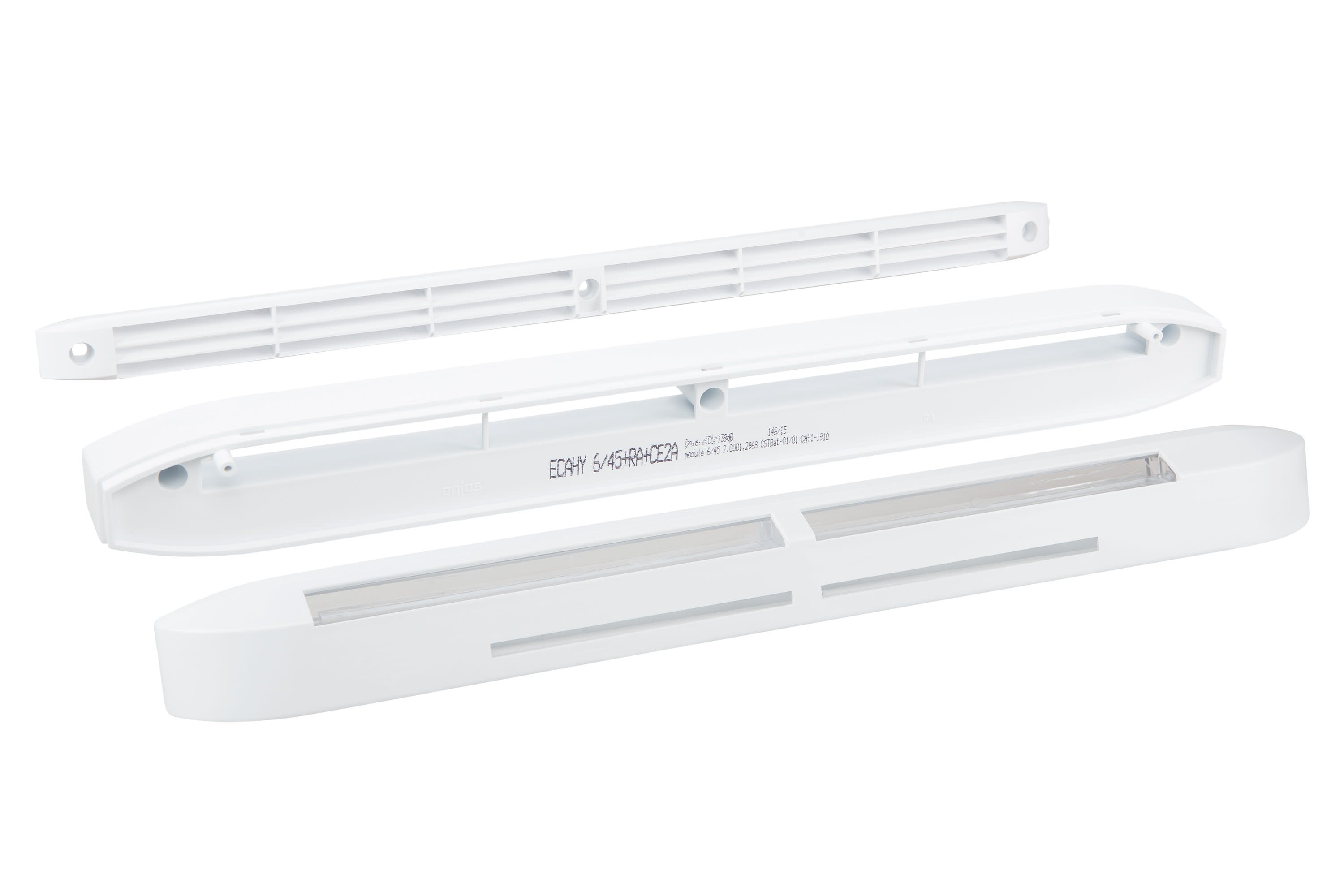 S&P - Entrée d'air hygroréglable acoustique avec rallonge, 5/45 m3/h, RAL 8019