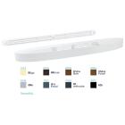 S&P - Entrée d'air autoréglable acoustique, 30 m3/h, RAL 7035, réservation 354x12 mm