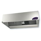 S&P - Hotte sur four professionnel, simple aspiration, HT 40 cm, long 2m, visière 1,5m
