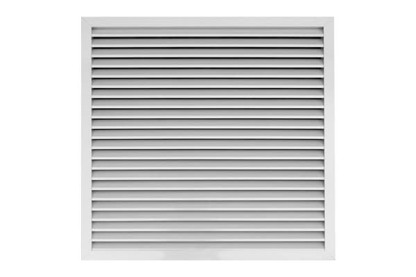 S&P - Grille de reprise intérieur + filtre, aluminium, D 400 x 400 mm