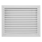 S&P - Grille de reprise intérieur + filtre, alu blanc, D 600 x 200 mm