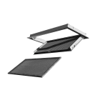 S&P - Grille de reprise à mailles fixes, alu, filtre démontable, D 400 x 400 mm