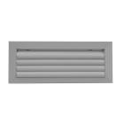 S&P - Grille à ailettes courbes orientables, alu, dimensions 300 x 150 mm