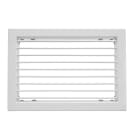S&P - Grille de soufflage/reprise à ailettes orient. sple déflec, blanc, D 600x200 mm