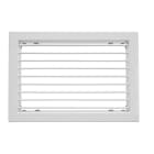 S&P - Grille de soufflage/reprise à ailettes orient. sple déflec, blanc, D 400x100 mm