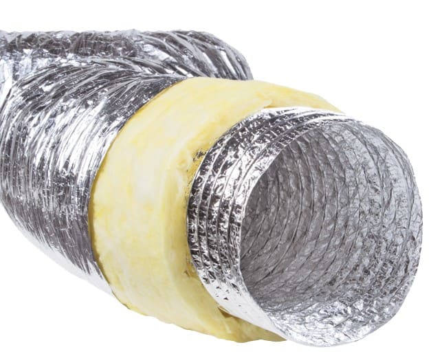 S&P - Gaine souple alu iso phonique 50 mm, classement M0/M1, D 125 mm, longueur 10 m