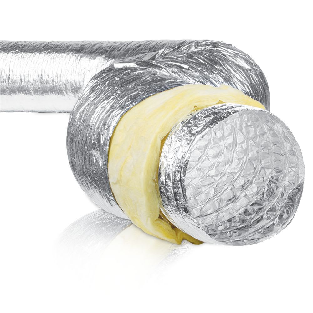 S&P - Gaine souple alu iso thermique 50 mm, classement M0/M1, D 125 mm, longueur 10 m