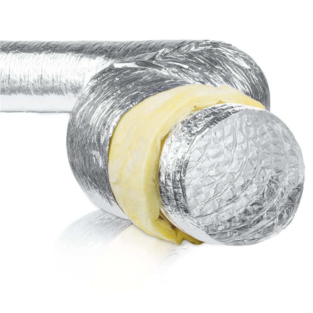 S&P - Gaine souple alu iso thermique 25 mm, classement M0/M1, D 125 mm, longueur 10 m