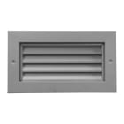 S&P - Grille de transfert anti-vue, alu, contre cadre, D500 x 400mm