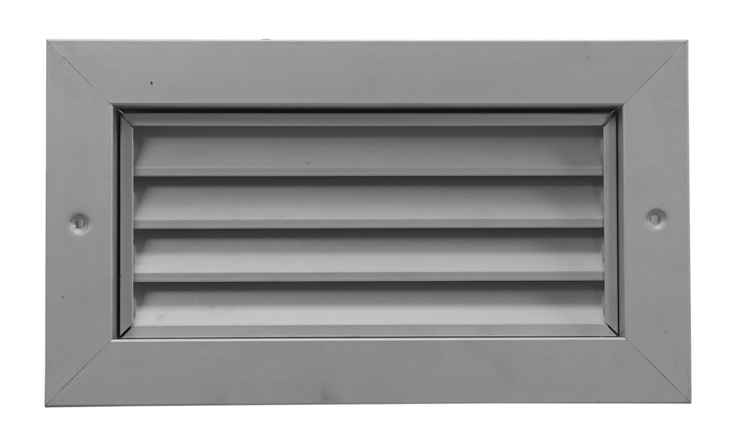 S&P - Grille de transfert anti-vue, alu, contre cadre, D500 x 200mm