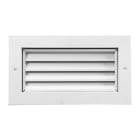 S&P - Grille de transfert anti-vue, blanc, contre cadre, D200 x 200mm