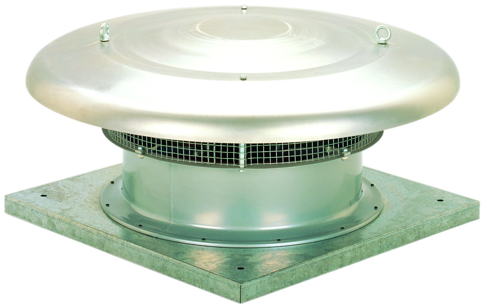 S&P - Tourelle HELICOIDE HORIZONTALE CAPOT ALU INSUFFLATION TRI 4 POLES DIA 450 MM