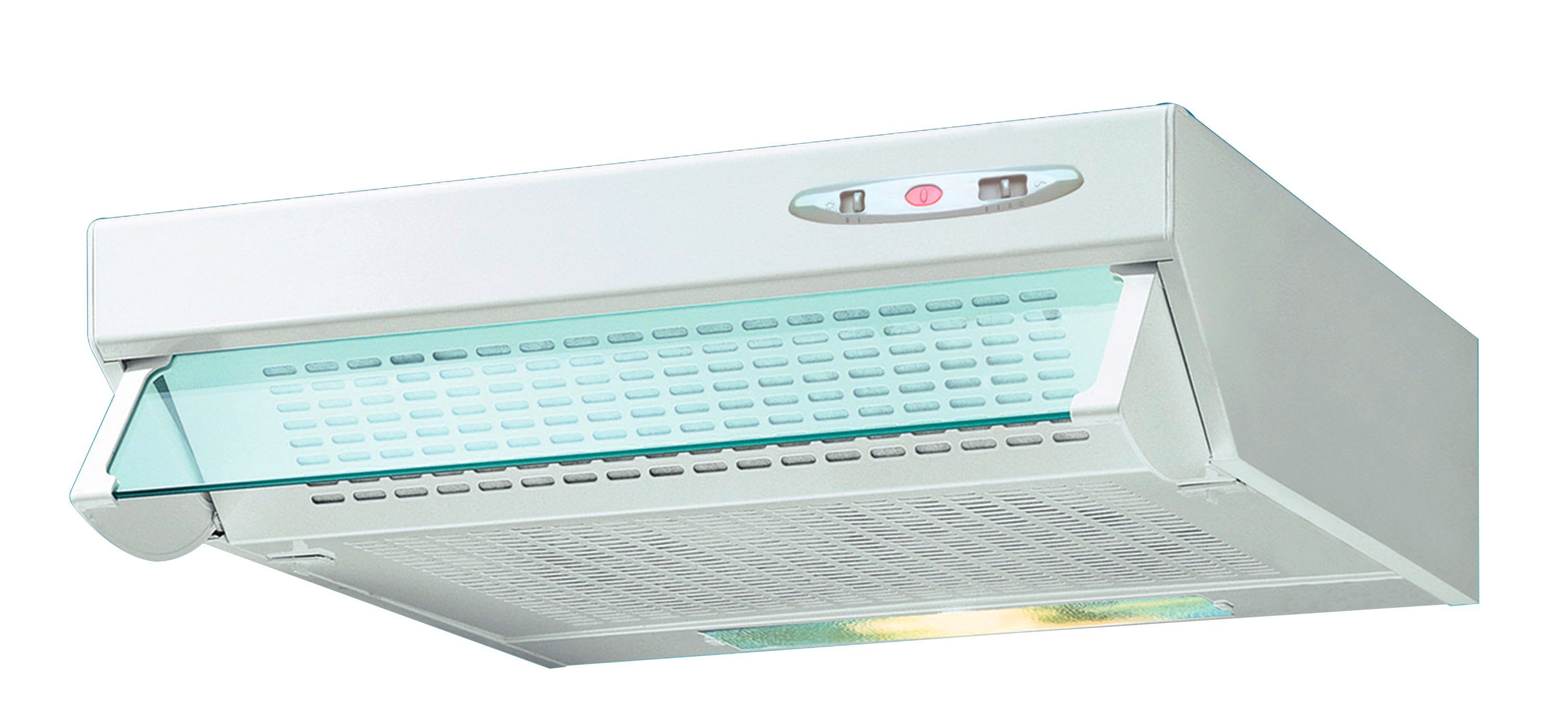 S&P - Hotte casquette blanche, largeur 60 cm, 230 m3/h, 3 vitesses, filtre métallique
