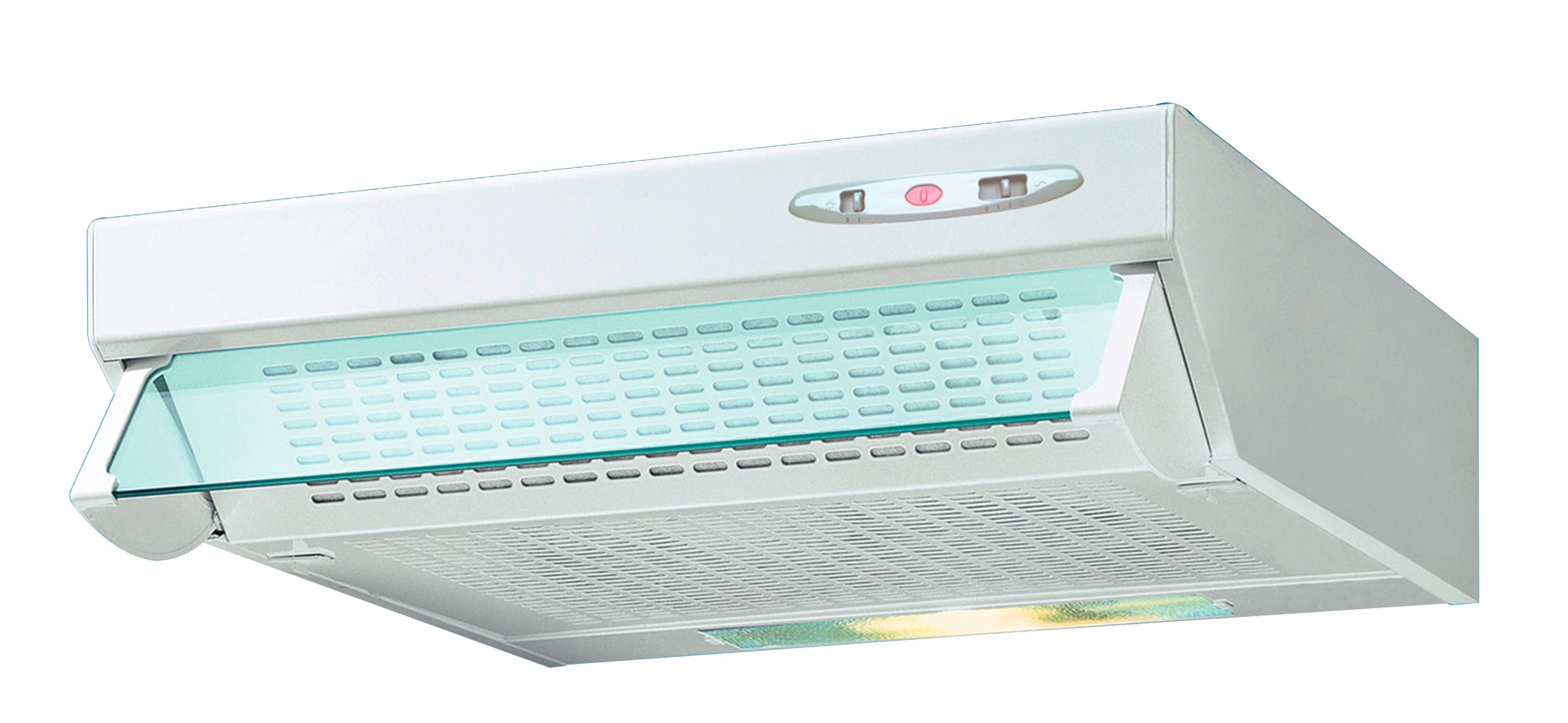 S&P - Hotte casquette blanche, largeur 60 cm, 230 m3/h, 3 vitesses, filtre métallique