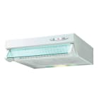 S&P - Hotte casquette blanche, largeur 60 cm, 230 m3/h, 3 vitesses, filtre métallique