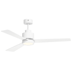 S&P - Ventilateur plafond silencieux 3 vitesses blanc, 1300 mm, à LED et cde Radio