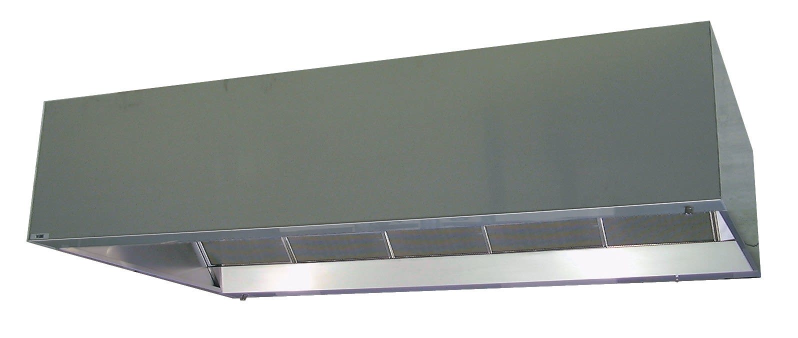 S&P - Hotte sur four professionnel, double aspiration, HT 40 cm, long 6m, visière 1,7m