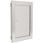 S&P - Volet de désenfumage alu à portillon, installation verticale, D 380 x 630 mm