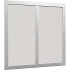 S&P - Volet de désenfumage alu à portillon, 2 vantaux pour installation verticale