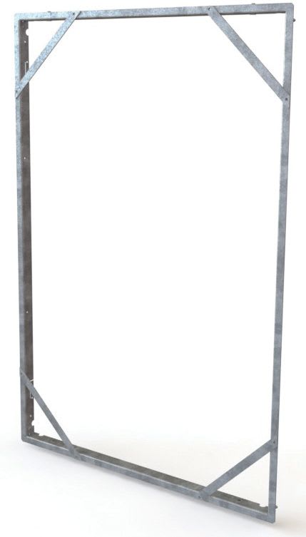 S&P - Précadre pour volet de désenfumage KAMOUFLAGE, D 430 x 530 mm