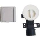 S&P - Kit prise carrée grise SAPHIR + accessoires D 40 mm