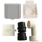 S&P - Kit prise carrée grise SAPHIR + accessoires D 50/51 mm