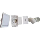 S&P - Kit prise rectangulaire blanche SAPHIR + accessoires D 51 mm