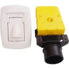 S&P - Kit prise rectangulaire blanche SAPHIR + accessoires D 40 mm