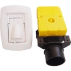 S&P - Kit prise rectangulaire blanche SAPHIR + accessoires D 40 mm