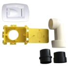 S&P - Kit prise rectangulaire blanche SAPHIR + accessoires D 51 mm
