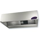 S&P - Hotte motorisée 2500 m3/h sur laverie pro, hauteur 40 cm, long 1 m, visière 1,2m