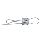 S&P - Câbles de suspension acier, épaiss 3mm, long 2m, connecteurs rapides (10 unités)