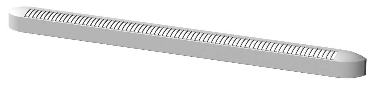 S&P - Entrée d'air autoréglable, 45 m3/h, RAL 7035, réservation 354x12 mm