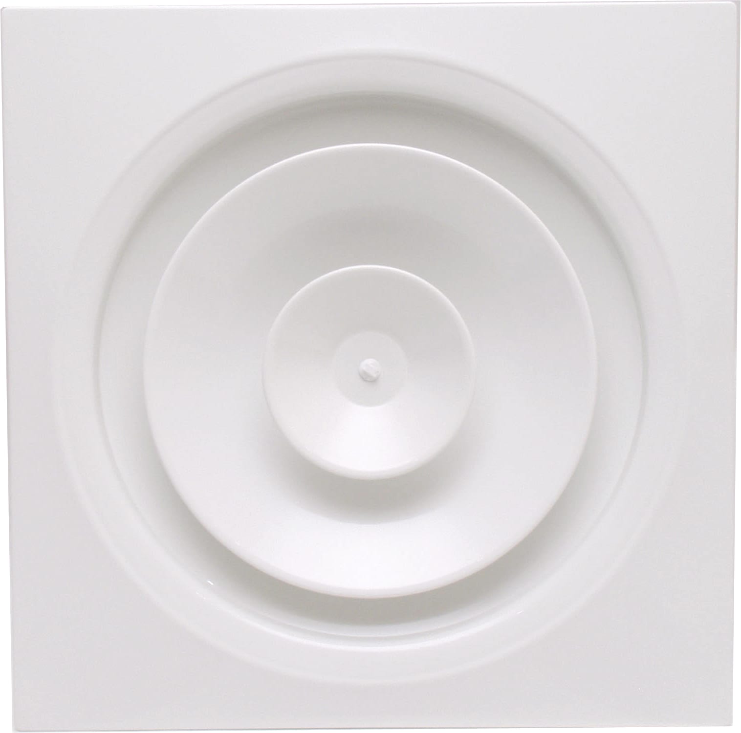 S&P - Diffuseur circulaire a jet reglable pour faux plafond, blanc, D raccord 250 mm