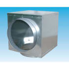 S&P - Plénum à sortie latéral, 2 piquages D 200 mm, pour GRAIxCD et GMI 600 x 400 mm