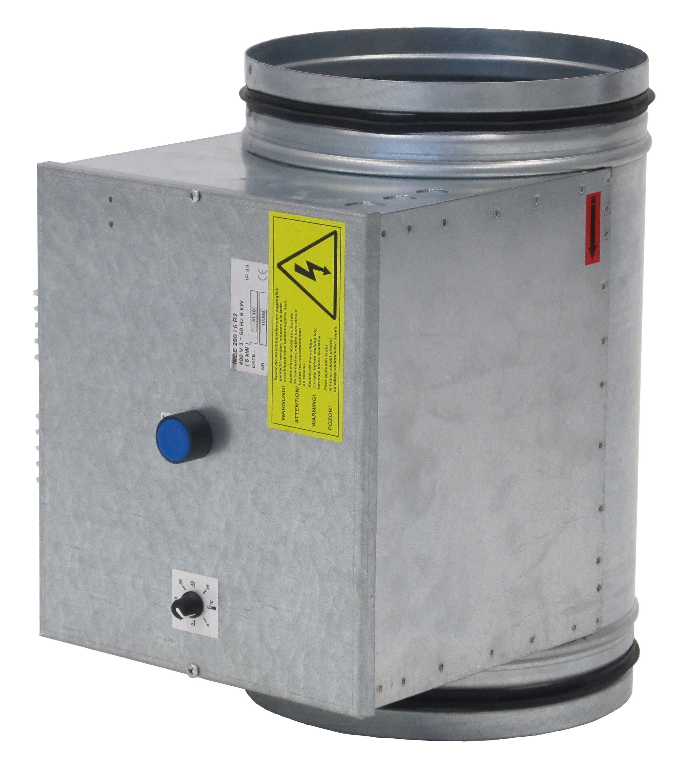 S&P - Batterie électrique triphasée régulée, D 250 mm, puissance 6 Kw