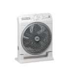 S&P - Ventilateur box-fan, 3 vitesses, minuterie réglable jusqu'à 120 mn, 5 positions