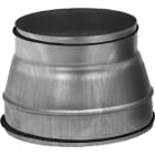 S&P - Réduction conique en acier galvanisé à joint, raccordement D 125/80 mm
